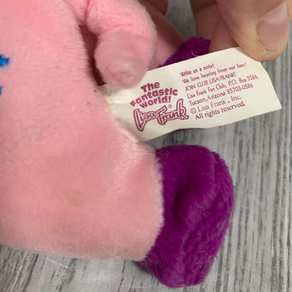 Vintage 1998 Lisa Frank Stuffins Oinky Bean Plush - Picture 4 of 11